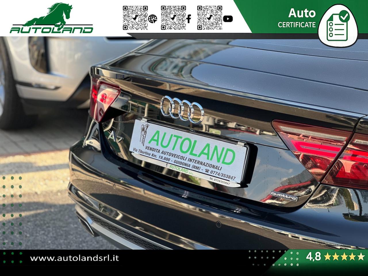 Audi A7 Sportback 3.0 tdi quattro 272cv S-Line ACC - 20" - Frecce Dinamiche