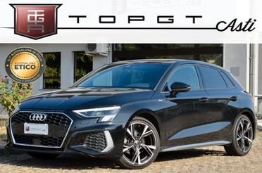 AUDI A3 SPORTBACK 35 2.0 TDI S-LINE EDITION 150cv S-TRONIC, GARANZIA AUDI 3/27, SERVICE AUDI, FULL LED, APPLE ANDROID, 18", PERMUTE