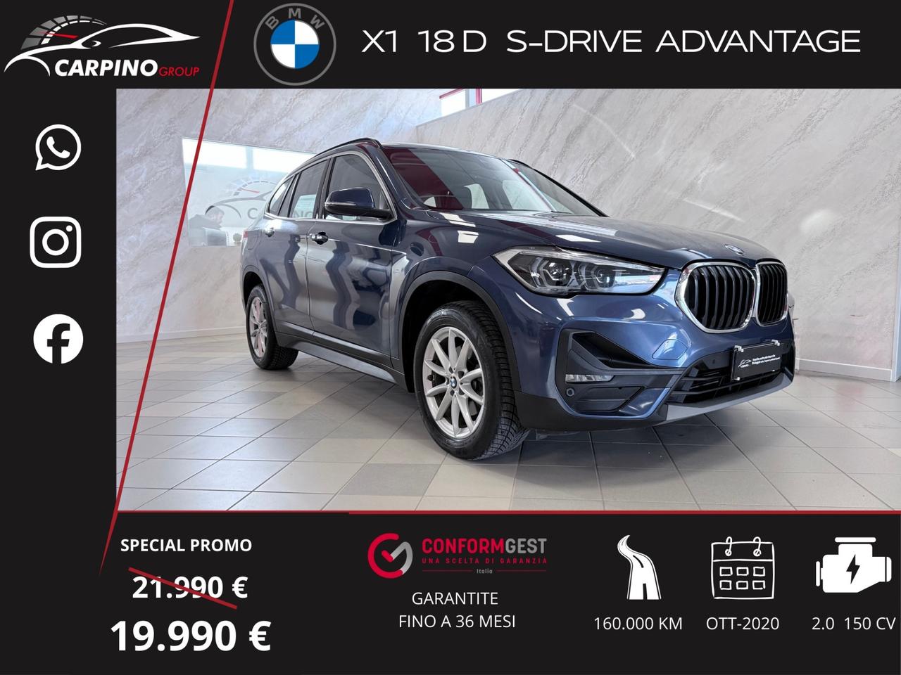 Bmw X1 sDrive18d Advantage