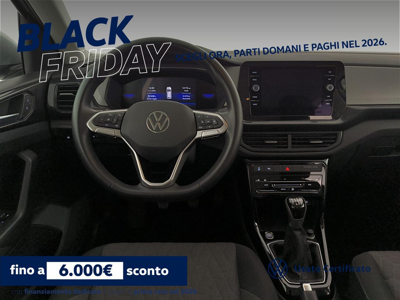 Volkswagen T-Cross 1.0 tsi life 95cv