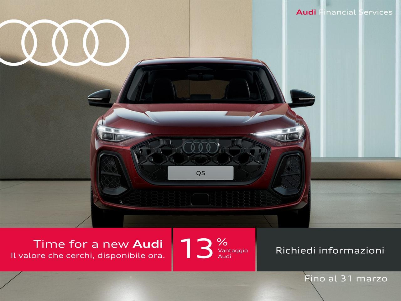 Audi Q5 sportback 2.0 tdi mhev+ s line edition quattro 204cv s-tronic