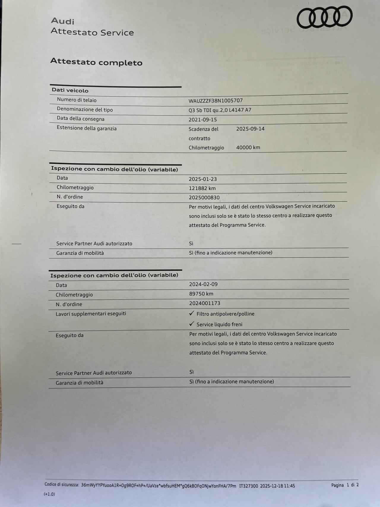 Audi Q3 40 TDI quattro S tronic line edition TETTO APRIILE