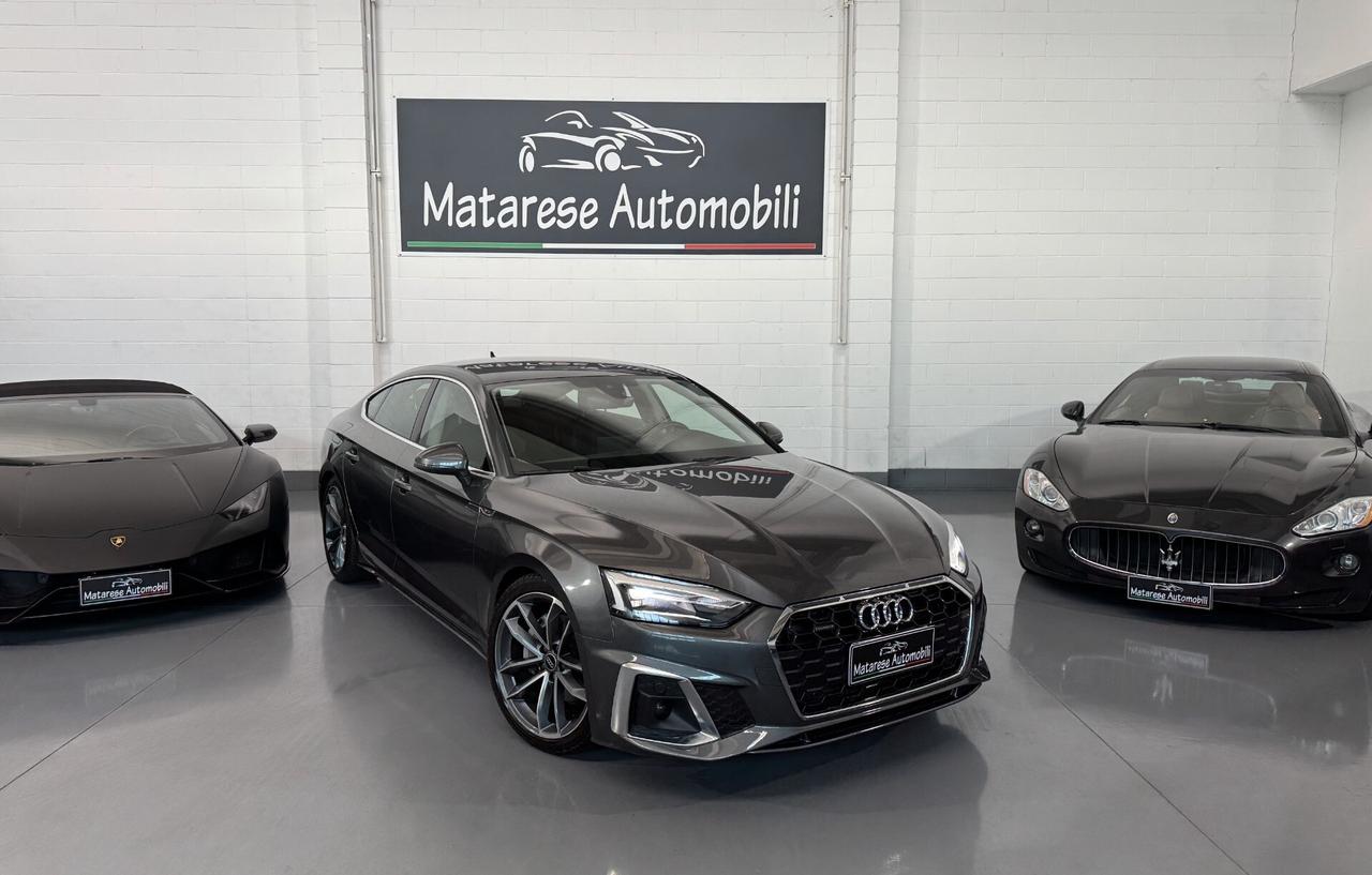 Audi A5 SPB S-Line 40 tdi 2.0 204cv quattro 1 Proprietario Finanziabile