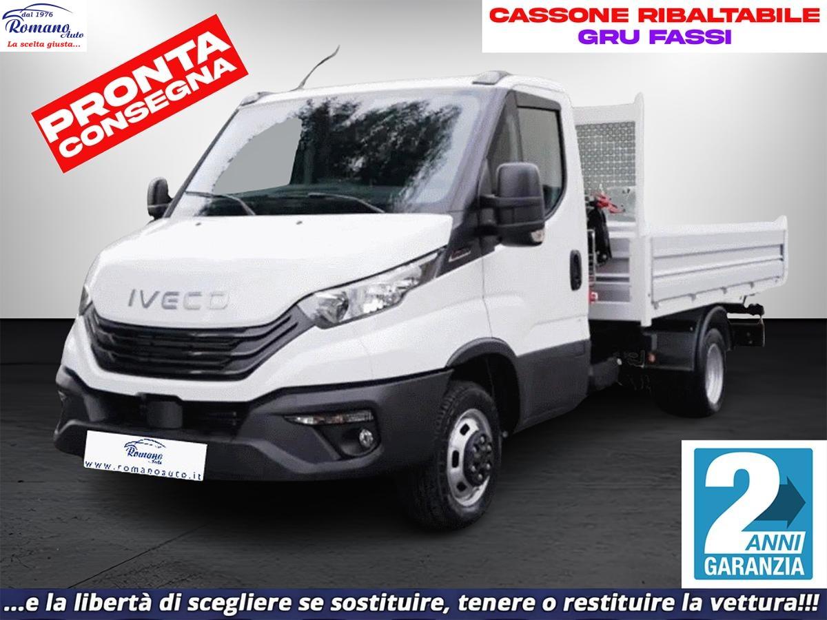 New Iveco Daily 35 C18 C.Autom#Cassone Ribaltabile#GRU FASSI!