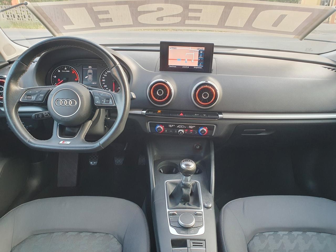 Audi A3 SPB 1.6 TDI 110cv s line Neopatentati 2016