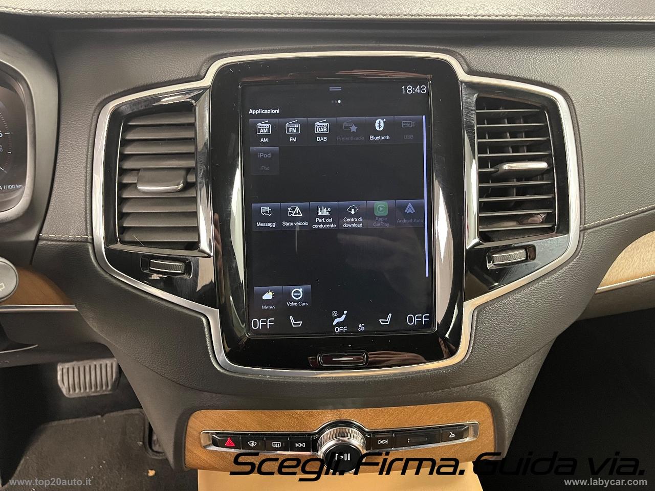 VOLVO XC90 D5 AWD Geartronic Inscription|TOTAL BLACK|PELLE TOTALE