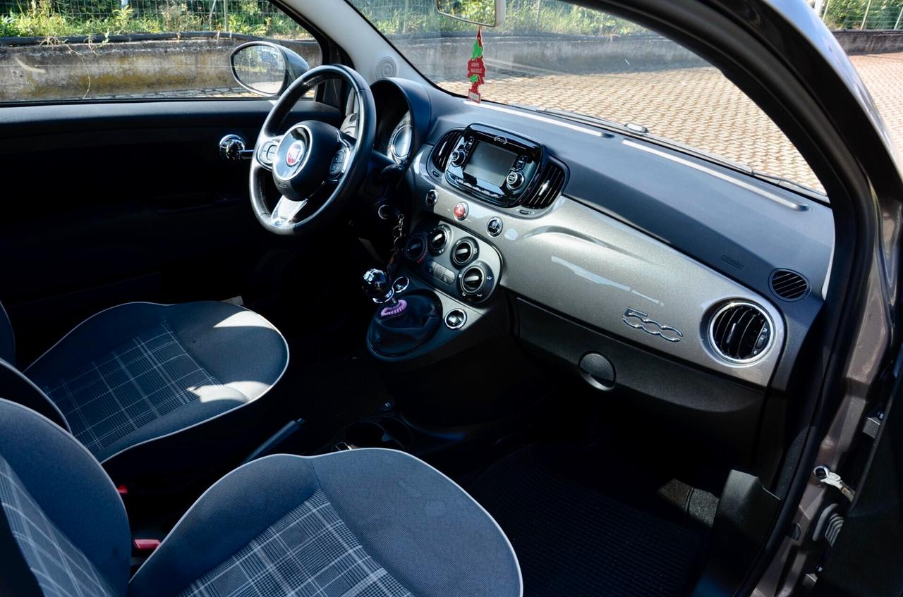 FIAT 500 1.2 LOUNGE 69cv , TUTTI SERVICE FIAT, EURO 6D, TETTO, A/C, PERMUTE