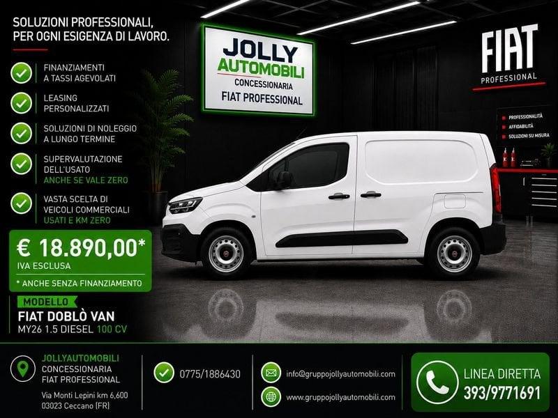 FIAT Doblò Van 1.5 diesel 100 cv prezzo iva 22% esclusa