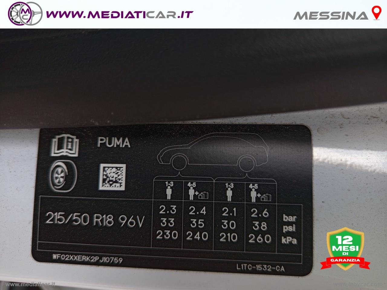 FORD Puma 1.0 EcoBoost Hyb. 125 CV ST-L.X