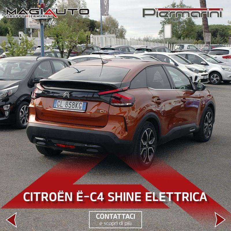 Citroën e-C4 motore elettrico 136 CV Shine