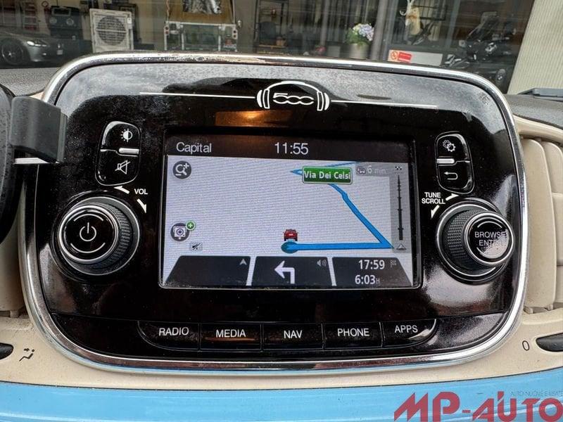 FIAT 500C 1.2 69cv Dualogic INTERNO IN PELLE - CLIMA AUTOMATICO DIGITALE