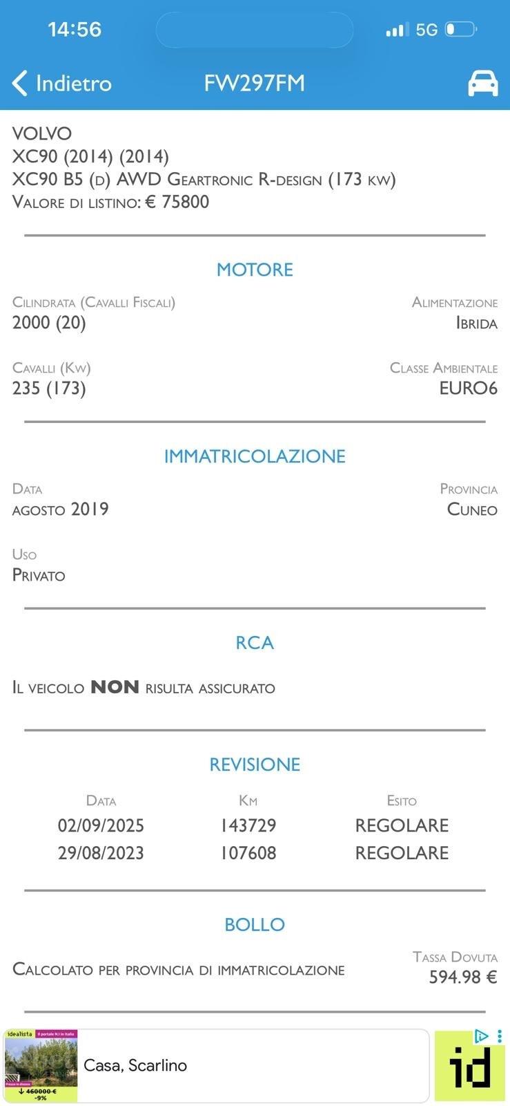 Volvo XC 90 XC90 B5 (d) AWD Geartronic Inscription