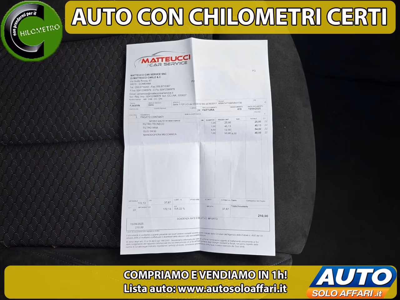 BMW 116 d MSPORT 5P EURO6B UNIPROPRIETARIO