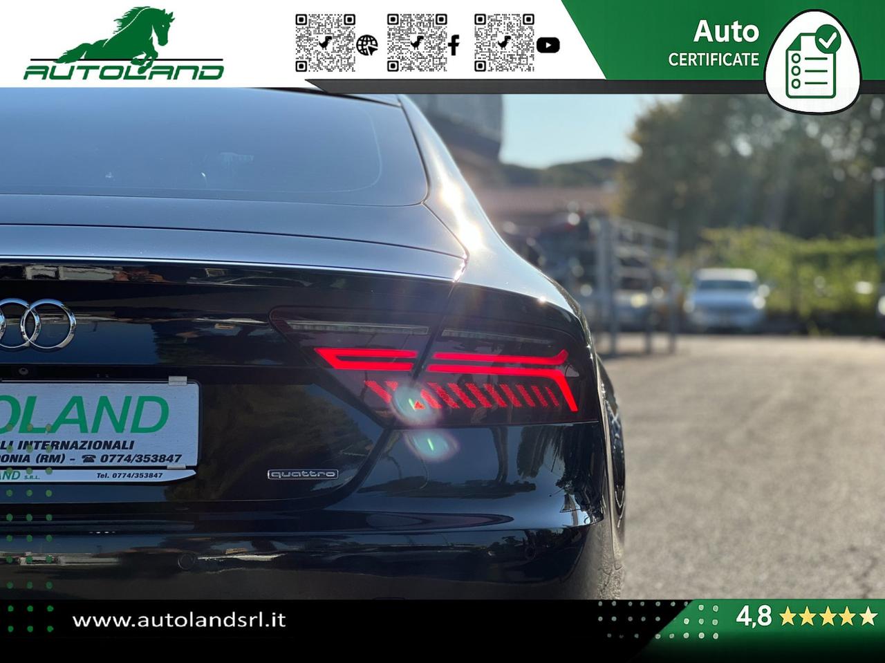 Audi A7 Sportback 3.0 tdi quattro 272cv S-Line ACC - 20" - Frecce Dinamiche