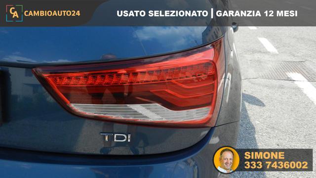 AUDI A1 SPB 1.6 TDI 116 CV Admired+Sline Esterno Cerchi17°