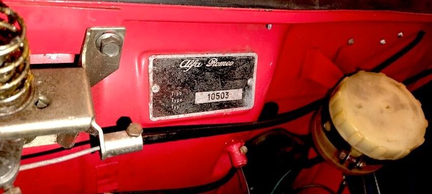 Alfa Romeo Spider 1600 OSSO DIS EPPIA