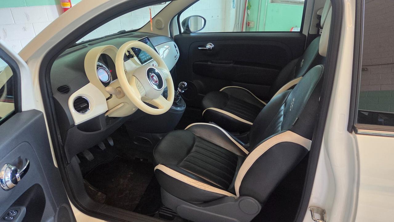 Fiat 500 1.2 GQ interni pelle