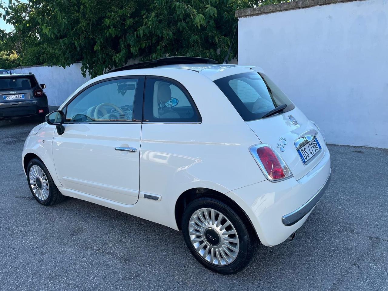 Fiat 500 Lounge 1.2 benz-tetto apri-2008