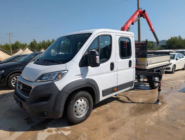 FIAT Ducato Maxi 35 LH1 2.3 mjt 130cv DOPPIA CABINA GRU FASSI