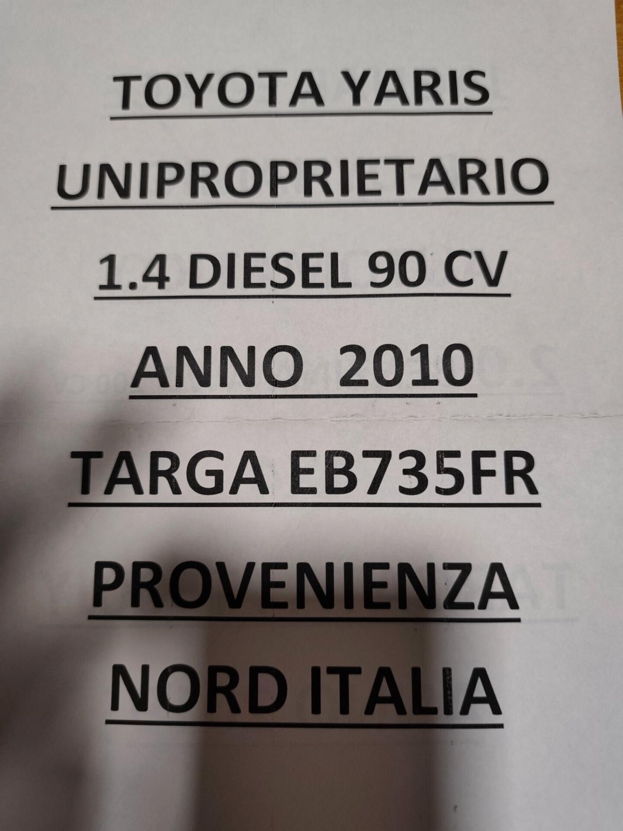 Toyota Yaris 1.4 DIESEL D-4D 90cv Sol