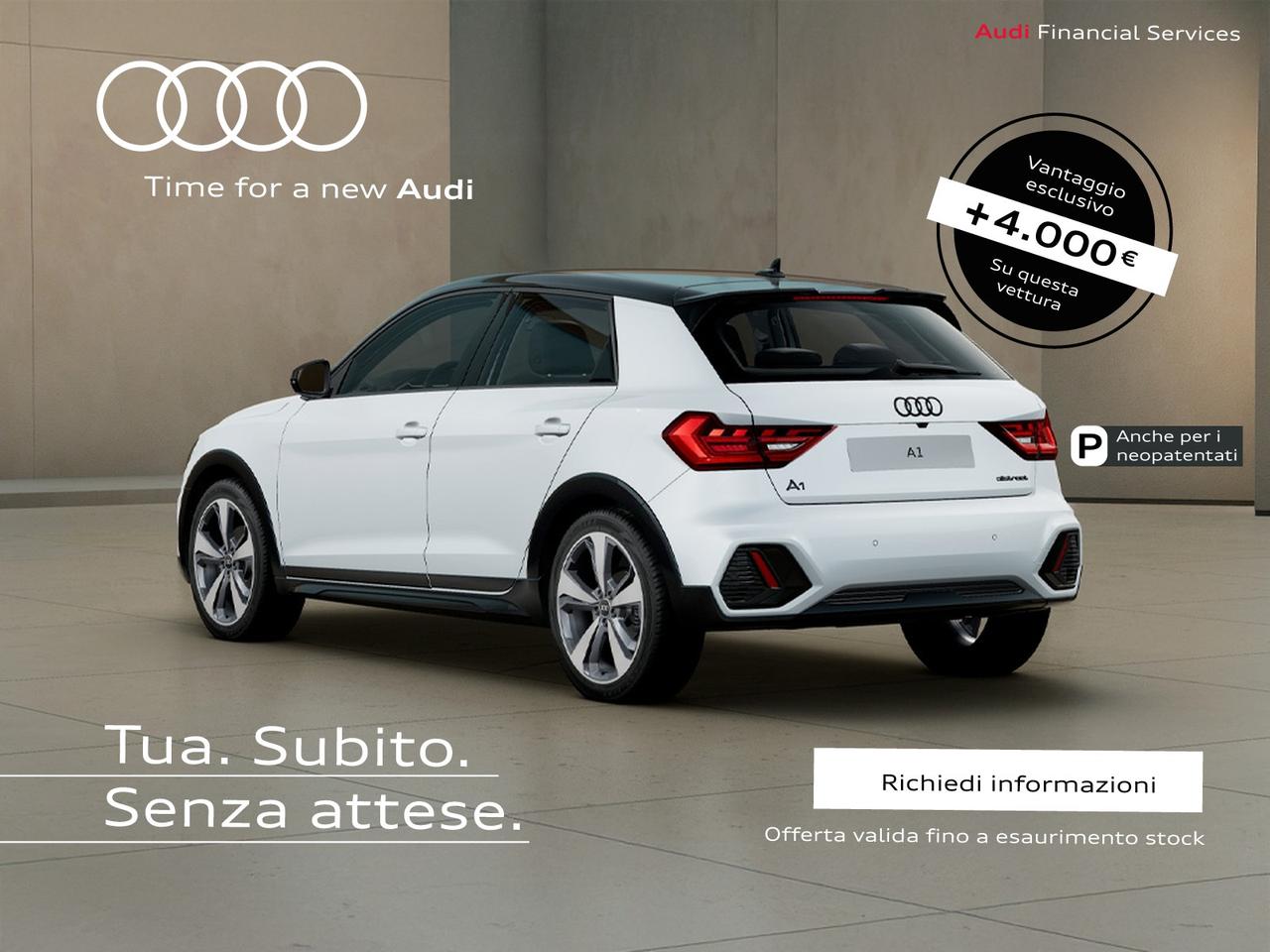 Audi A1 allstreet 30 1.0 tfsi identity contrast 116cv s tronic