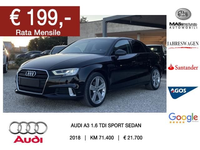 AUDI A3 Sedan 1.6 TDI Sport