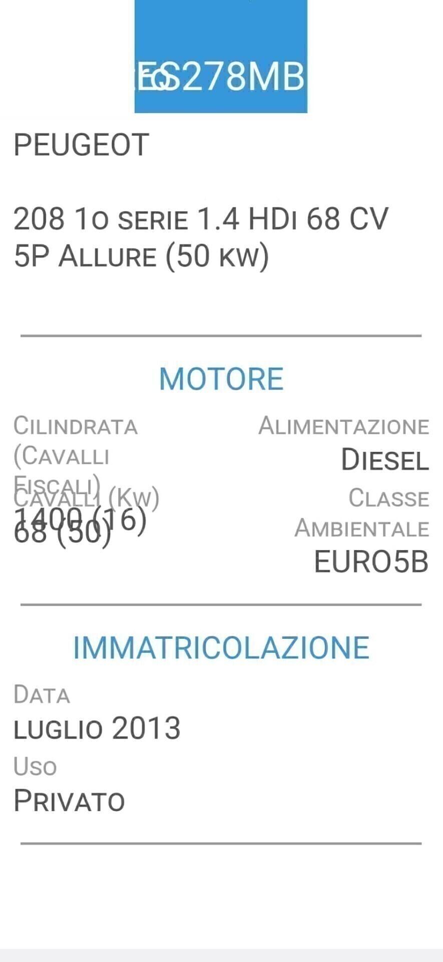 PEUGEOT 208 1,4 HDI-UNICA PROPRIETAR-4 REVISIONI