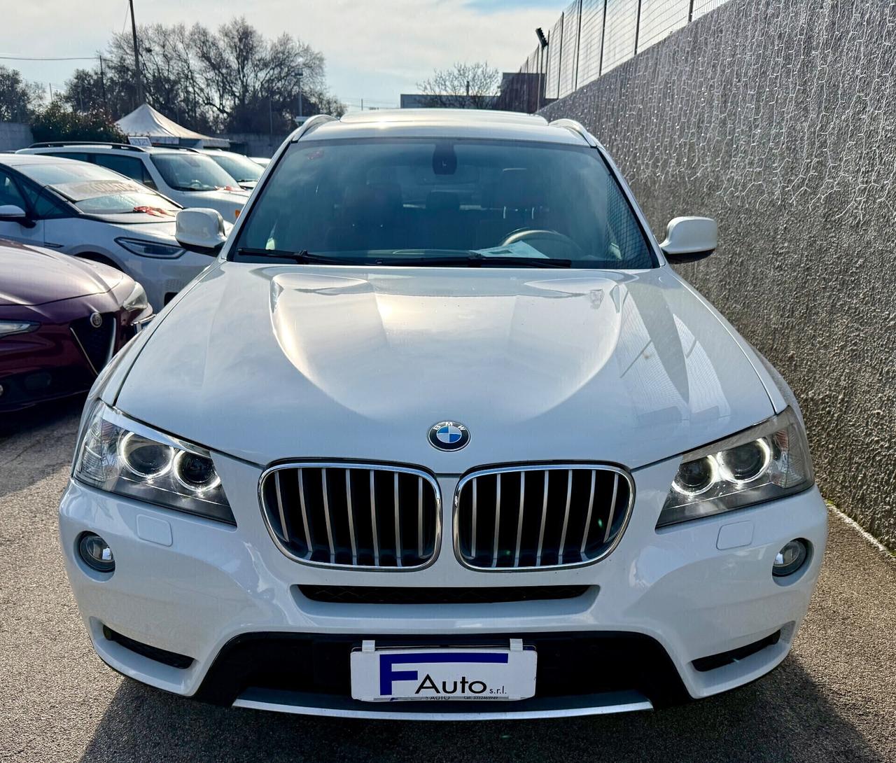 Bmw X3 xDrive 30d,TETTO PANORAMICO APRIBILE,pelle Bordeaux,Xeno+Led,Bluetooth,ecc.