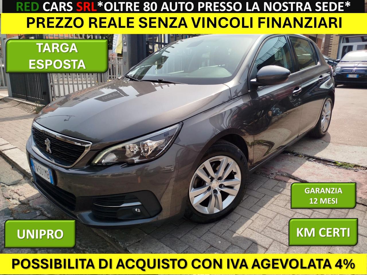 PEUGEOT 308 1.5hdi 130cv UNIPRO *PREZZO VERO* KM CERTI