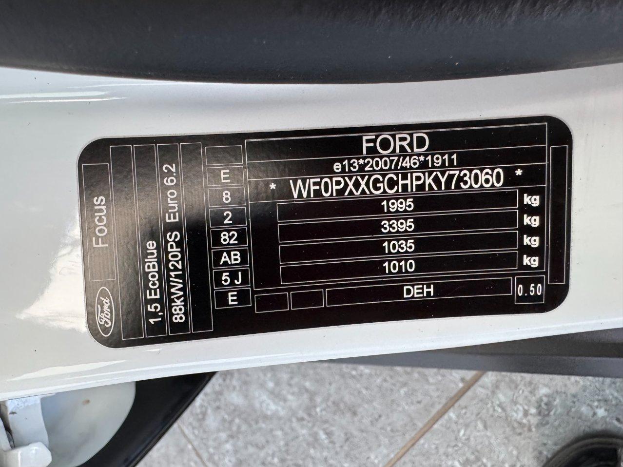Ford Focus Station Wagon SW 1.5 Tdci 120cv N1 Autocarro 5 Posti Full