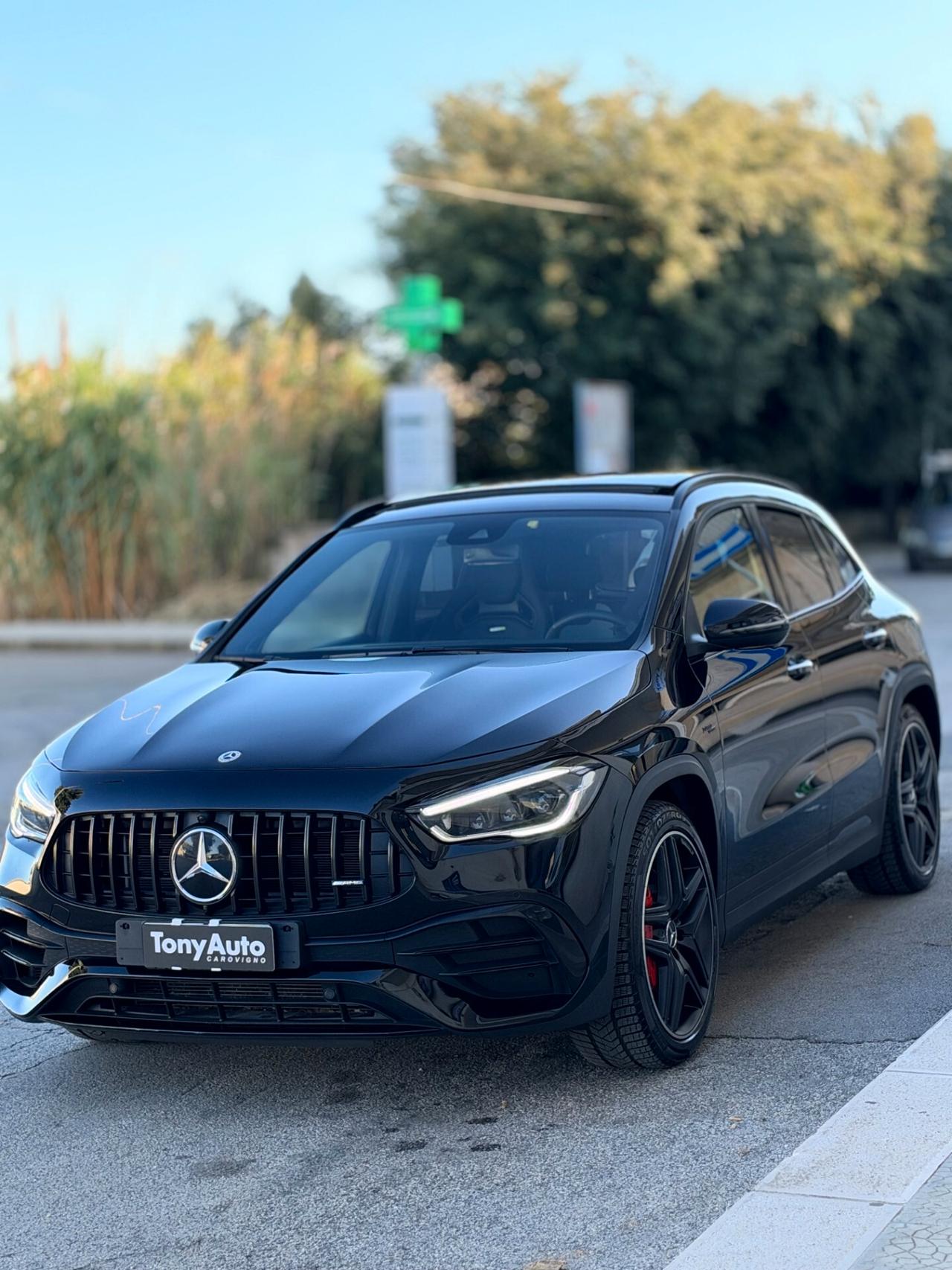 Mercedes-benz GLA 45 AMG S 4matic TURBO con TETTO APRIBILE,AMG PERFOMANCE,LUCI SOFFUSE,INTERNI IN PELLE AMG,VOLANTE AM