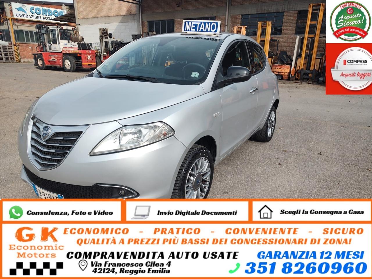 Lancia Ypsilon Elefantino 0.9 Eco Chic Twin air 80 cv Metano, OK NEOPATENTATI, GARANZIA L.12 MESI