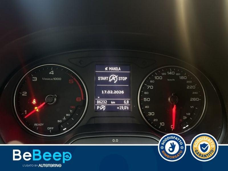 Audi A3 SPORTBACK 30 1.6 TDI BUSINESS 116CV S-TRONIC