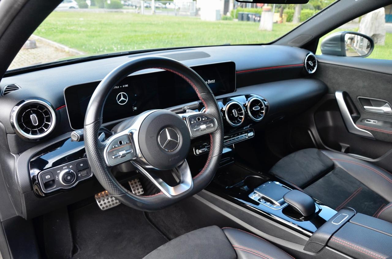 MERCEDES-BENZ A 250 PREMIUM AMG 224cv AUTO, UFF ITALIANA, EURO 6D, FARI LED, RETROCAMERA, PERMUTE