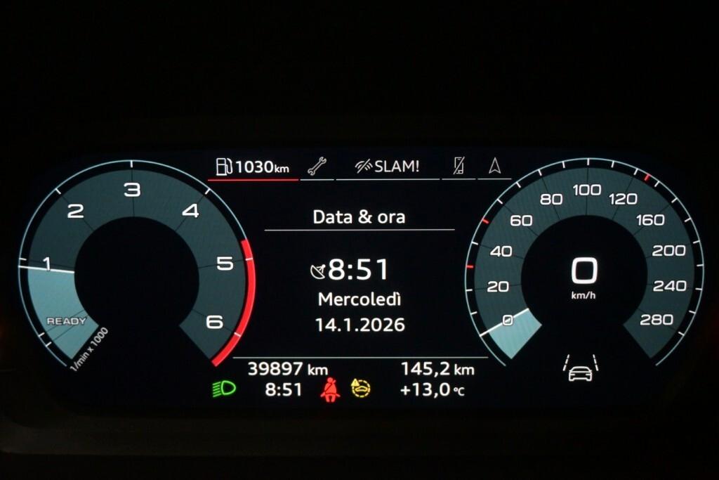 AUDI A3 SPORTBACK 30 TDI 115CV 6M. ATTRACTION ( FARI LED - VIRTUAL COCKPIT - ADAPTIVE CRUISE - NAVI - MIRROR - CLIMA BIZONA - PARK ASSIST - TELECAMERA POST. )