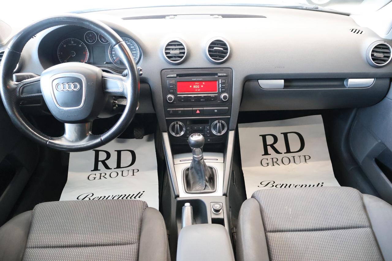 Audi A3 Sportback 1.6 TDI 105cv Attraction ok neop