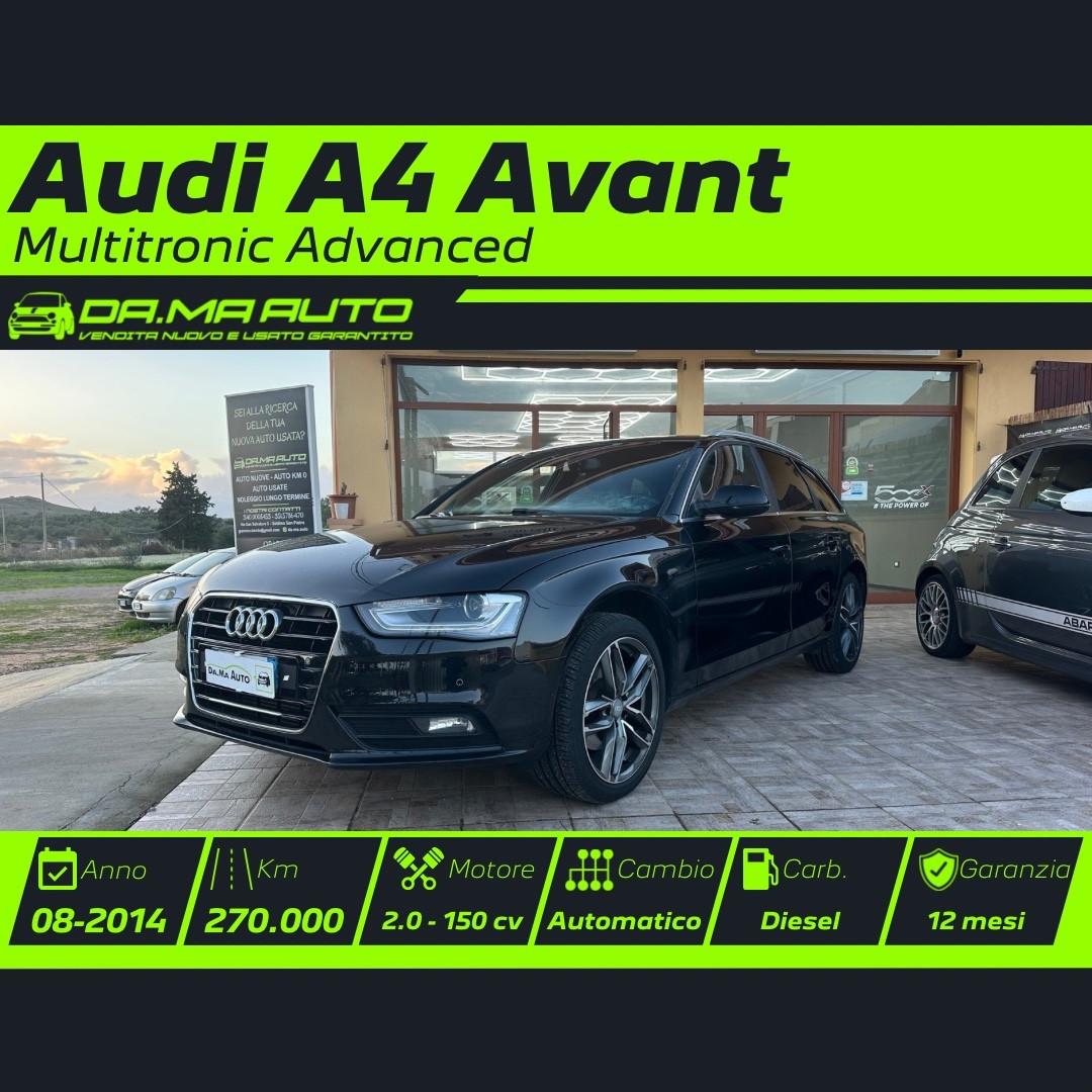 Audi A4 Avant 2.0 TDI 150 CV multitronic Advanced