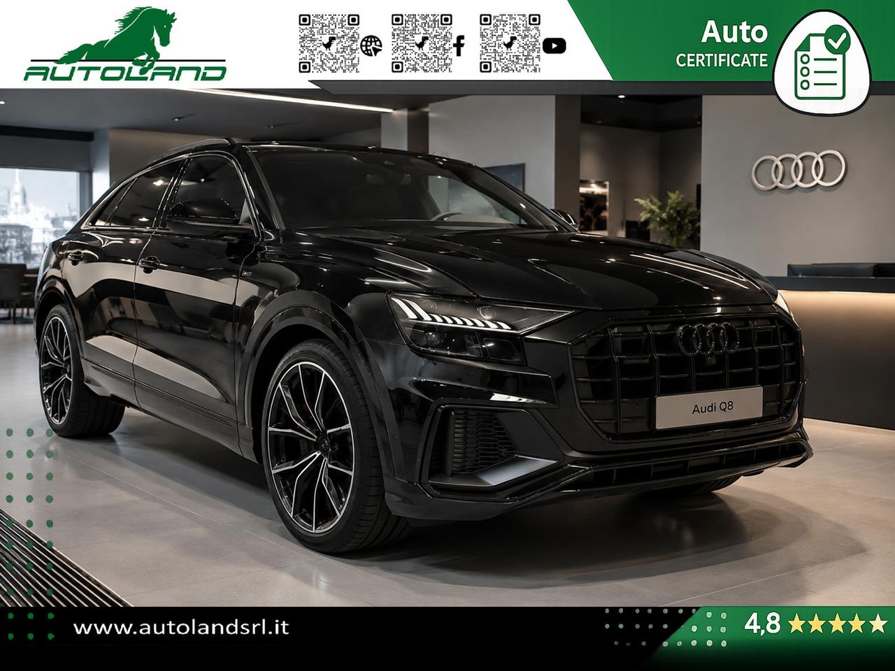 Audi Q8 50 3.0 286cv S-line Pelle Totale*Matrix*iva det