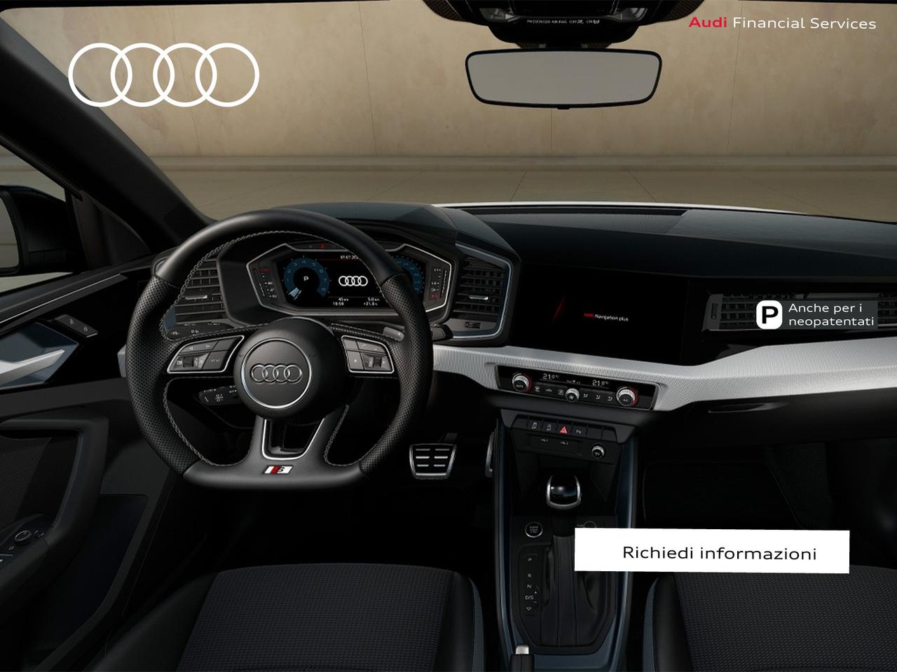 Audi A1 sportback 30 1.0 tfsi identity black 116cv s-tronic