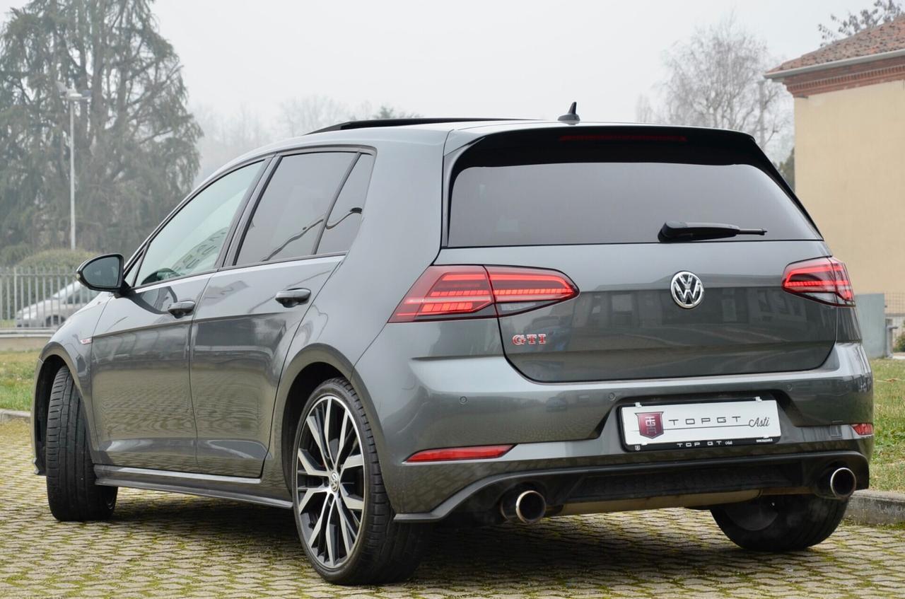 VOLKSWAGEN GOLF 7.5 GTI PERFORMANCE 2.0 TSI 245cv DSG, SERVICE CON FATTURE, TETTO, DCC, FULL PELLE, FARI FULL LED, 19", PERMUTE