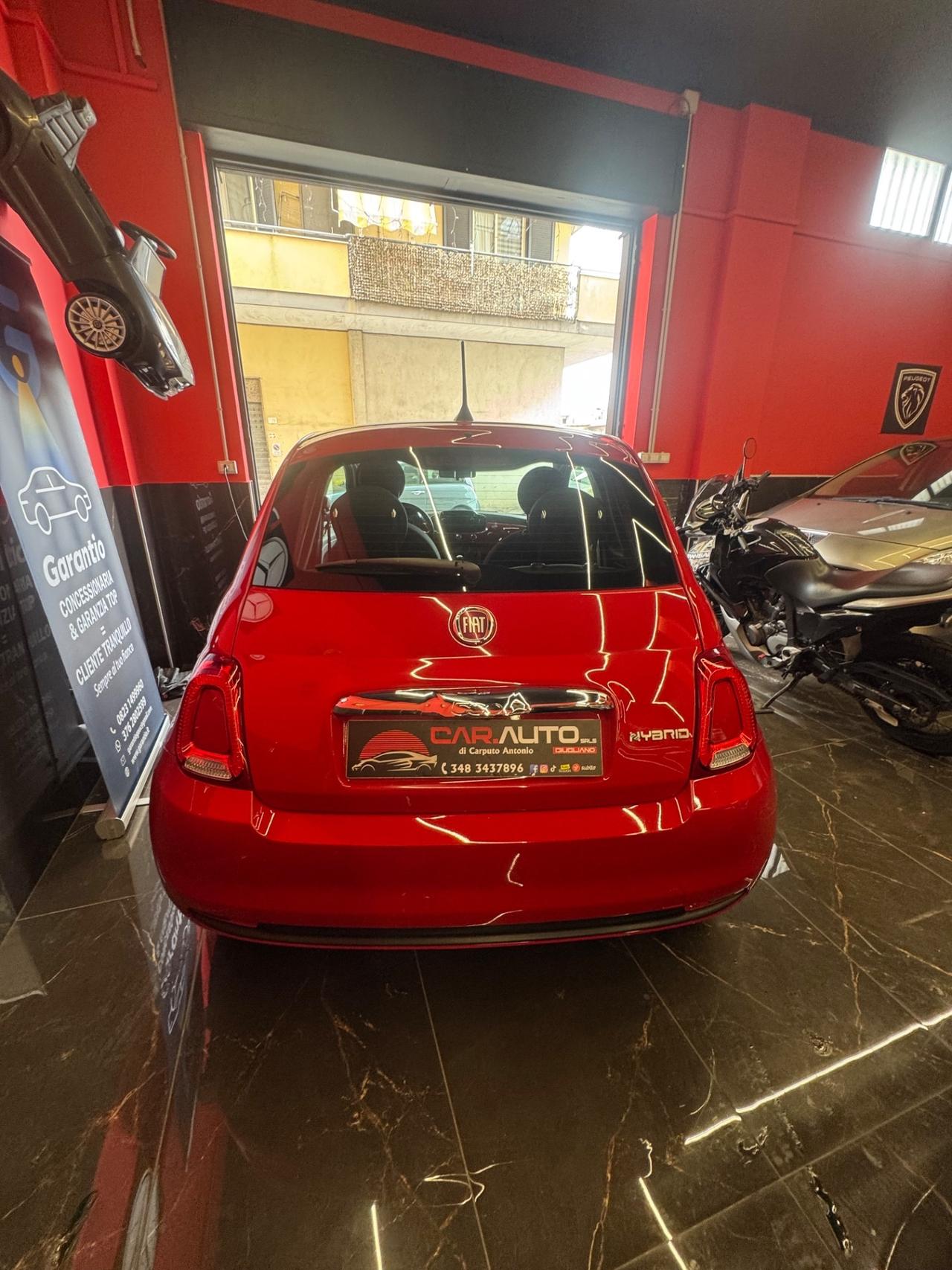 Fiat 500 1.0 Hybrid Red