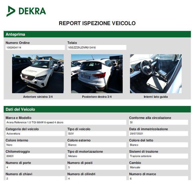 SEAT Arona 1.0 TGI Reference