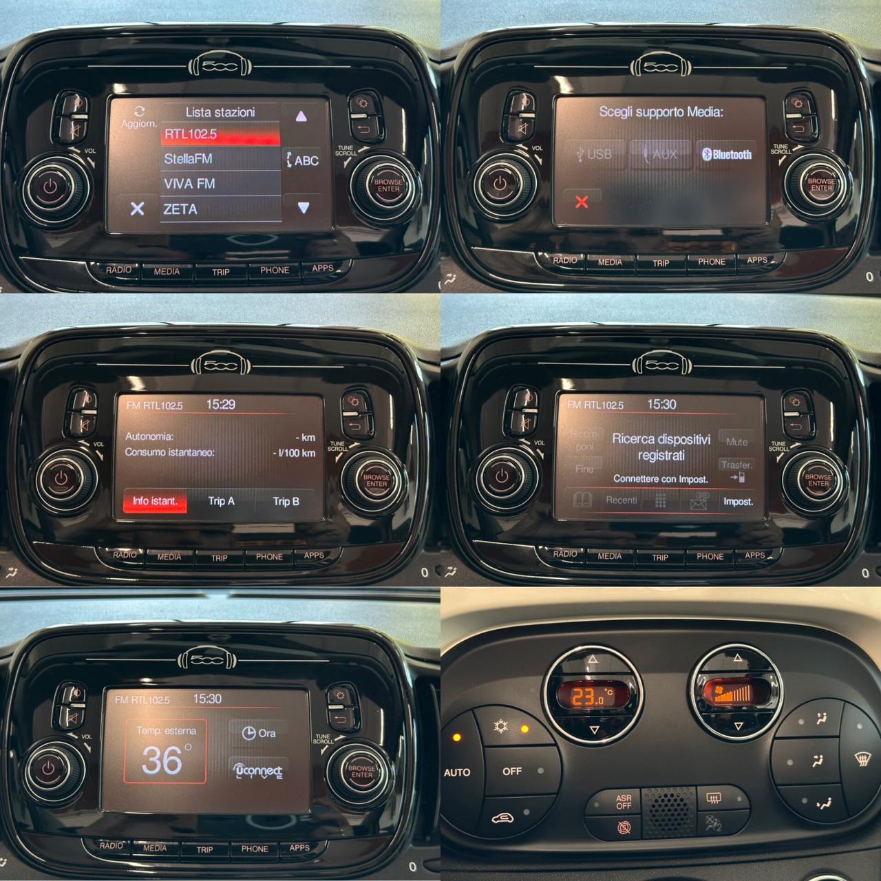 FIAT 500C 1.2 LOUNGE *NEOPATENTATI*BLUETOOTH*CRUISE*