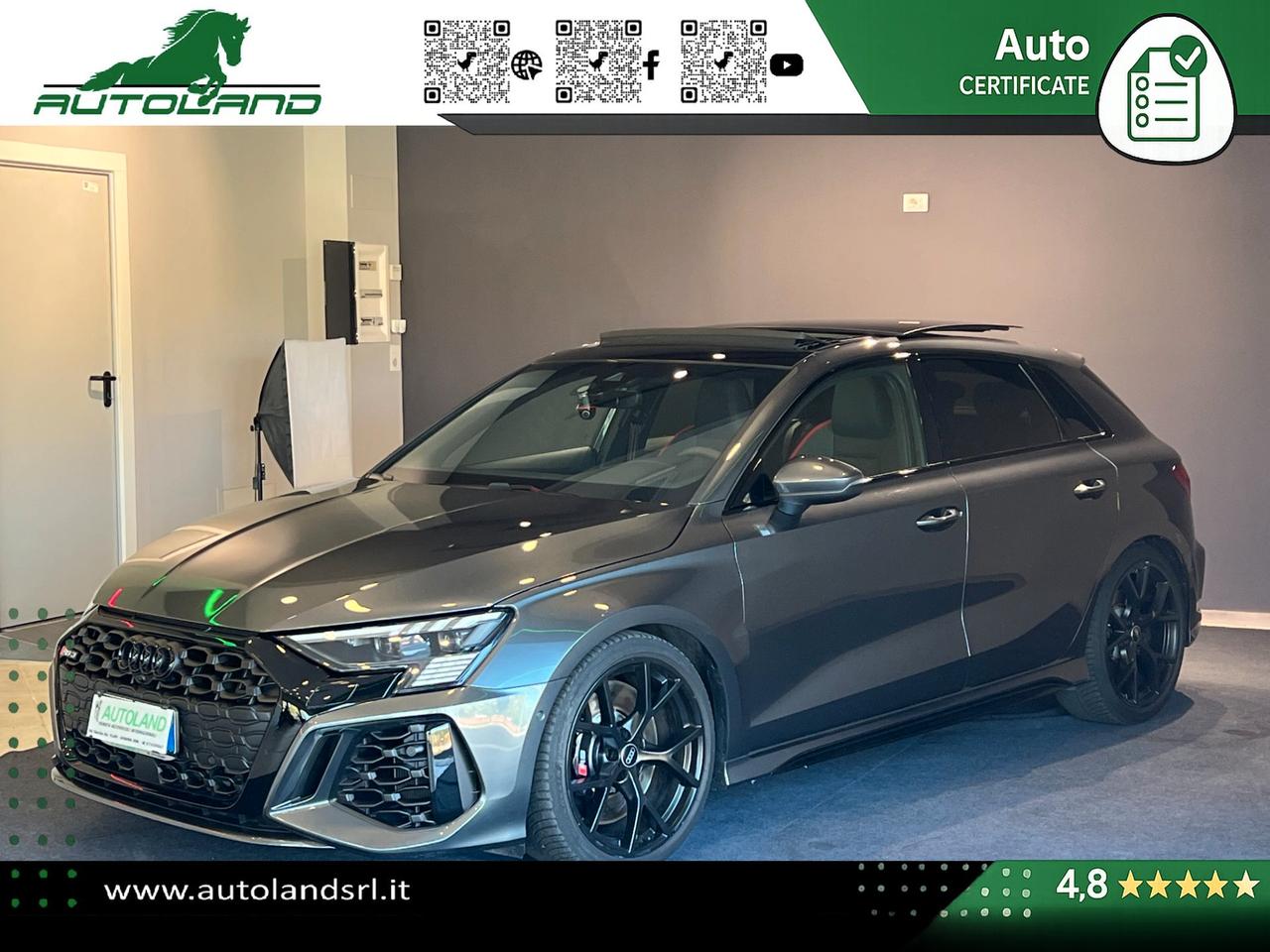 Audi RS3 Sportback 2.5 tfsi quattro s-tronic TETTO - MATRIX- B&O - MASSAGGIO - ACC