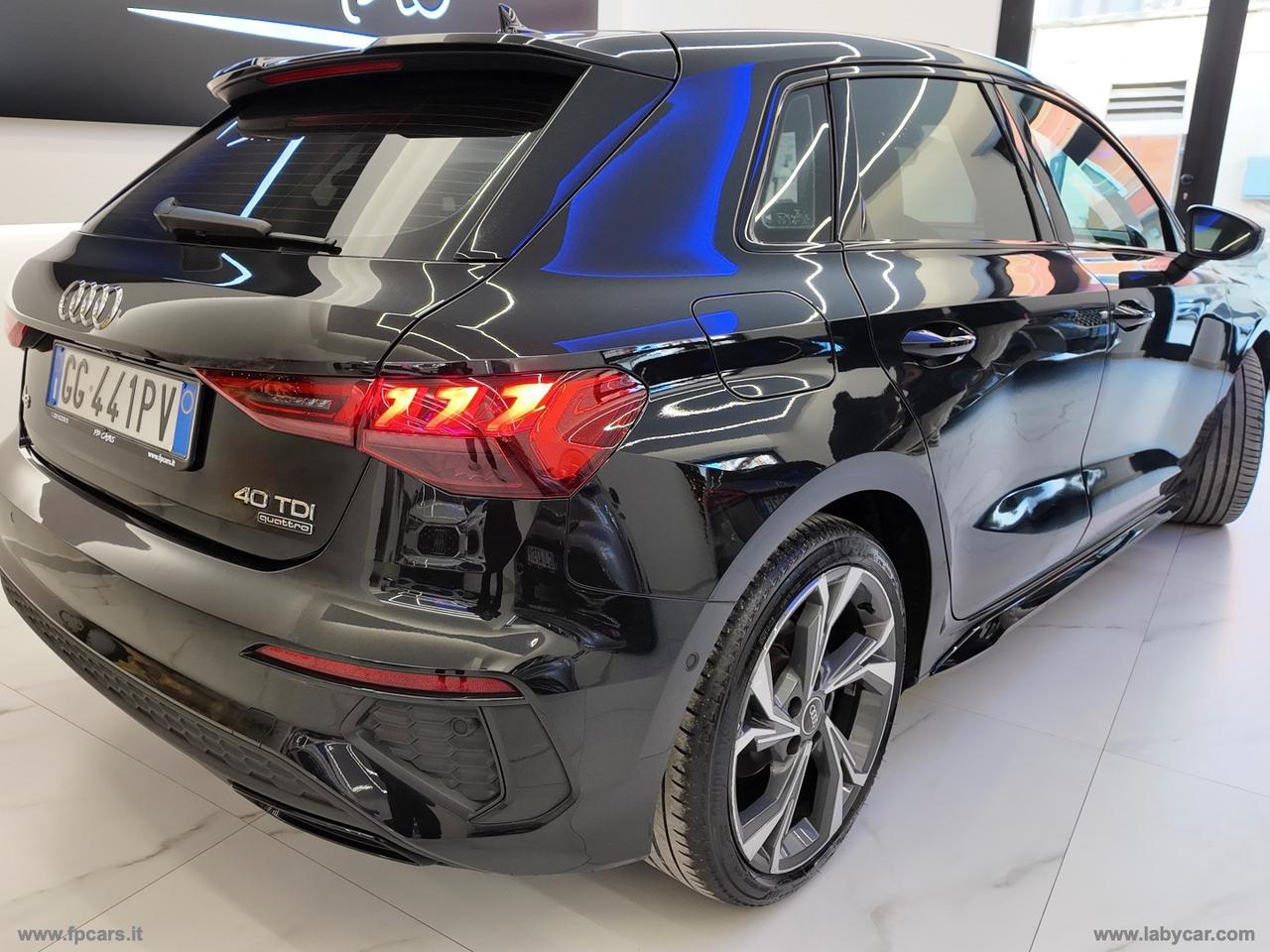 AUDI A3 SPB 40 TDI quattro S tr. Id. Black S-LINE