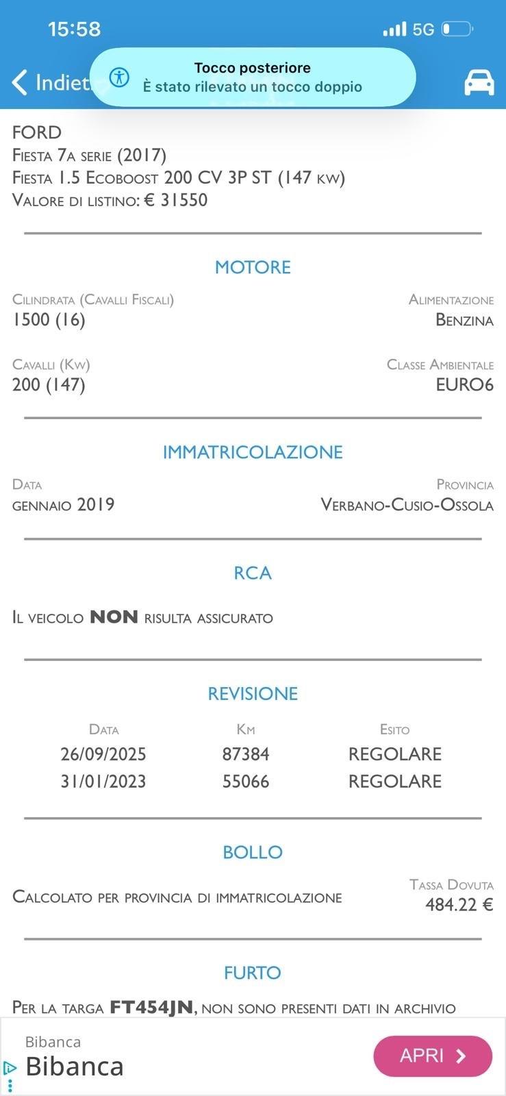 Ford Fiesta 1.5 200 CV 3p. ST