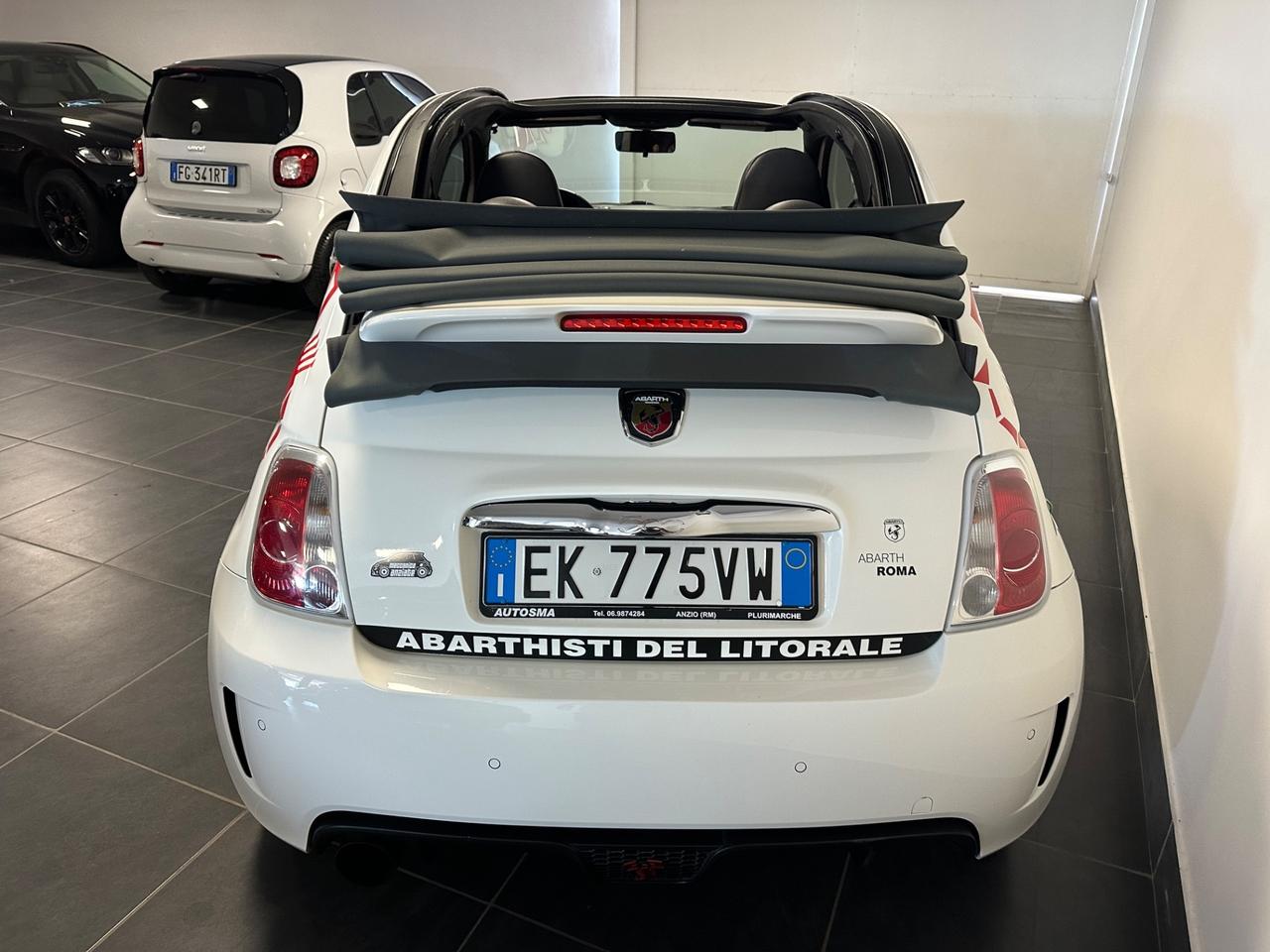 ABARTH CABRIO OVER 300CV MTA PELLE ROSSA PRONTA CONSEGNA