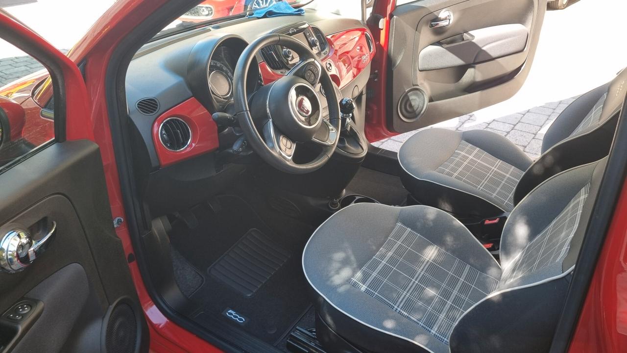 Fiat 500 1.2 Lounge 69 cv anno 2018 km 62000