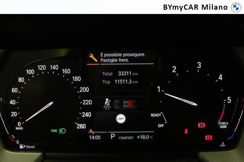 BMW Serie 1 5 Porte 116 d SCR Advantage DCT