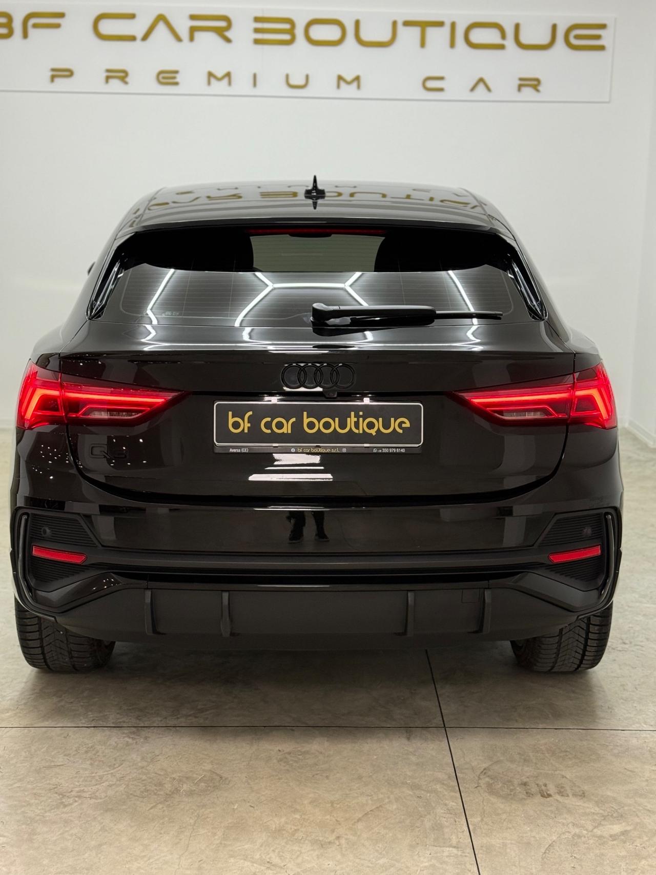 Audi Q3 Sportback 35 TDI S line edition Black Identity Ita Iva Esposta